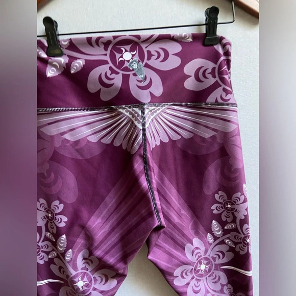 Nominou  Jas the Hummingbird purple Athleisure Leggings size S - Picture 3 of 7